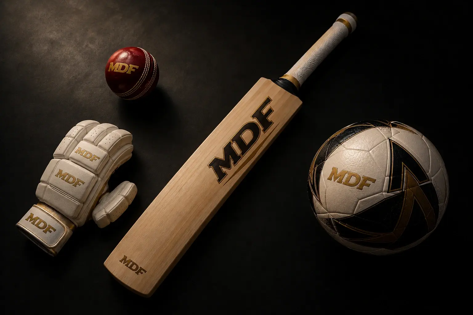 MDF Enterprises — sports goods and equipment display, Srinagar J&K